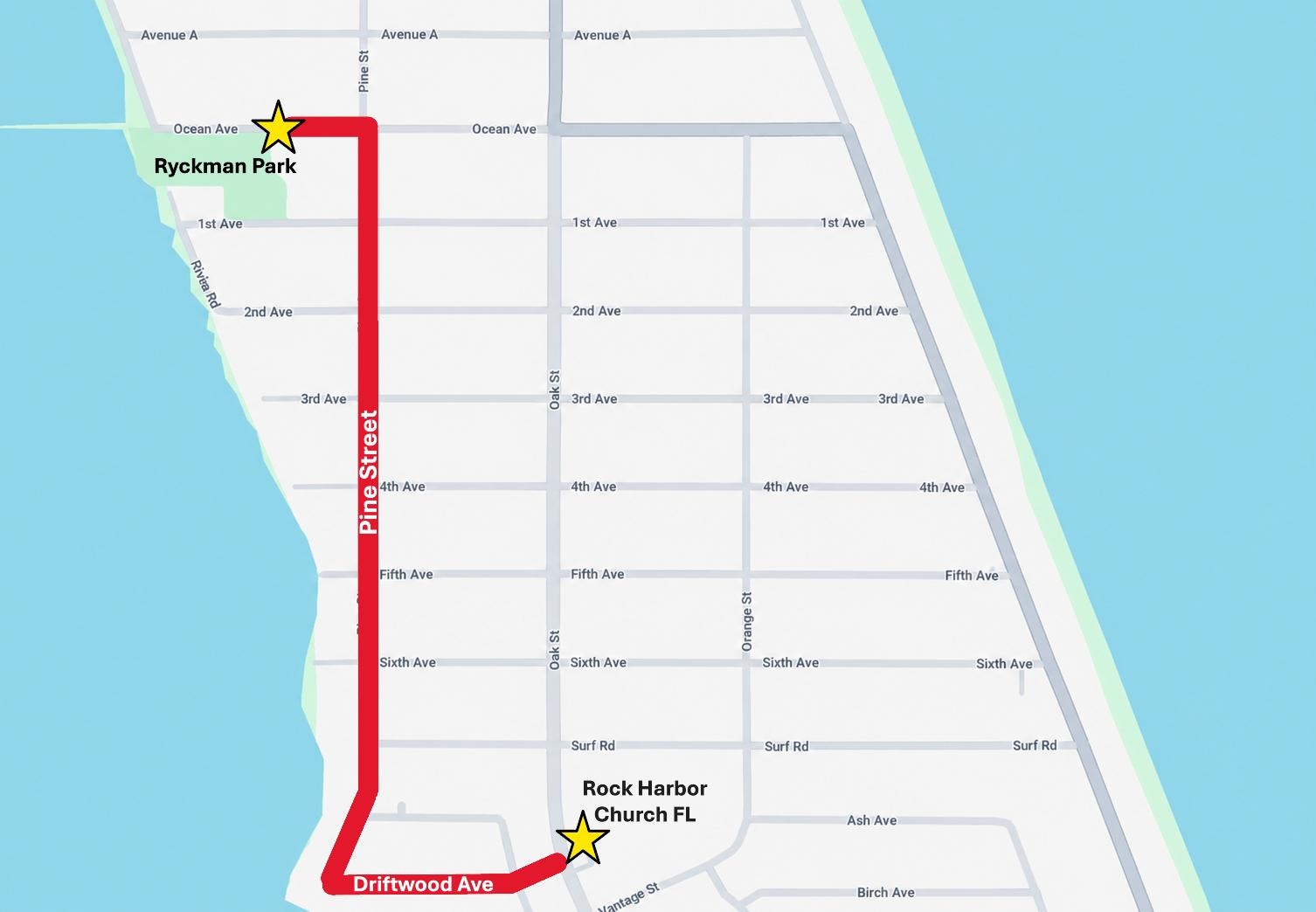 2026 4th of July Golf Cart Parade Route