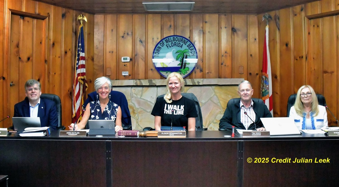Commissioners from left to right: Terry Cronin, Anna Butler, Alison Dennington, Tim Reed, Sherri Quarrie