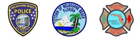 Logos for MBPD, Town, and MBVFD