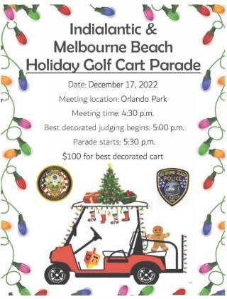 golf cart parade flyer