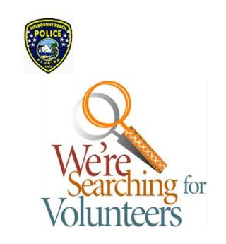 We're searching for volunteers