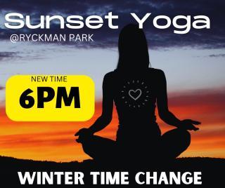Sunset Yoga flyer