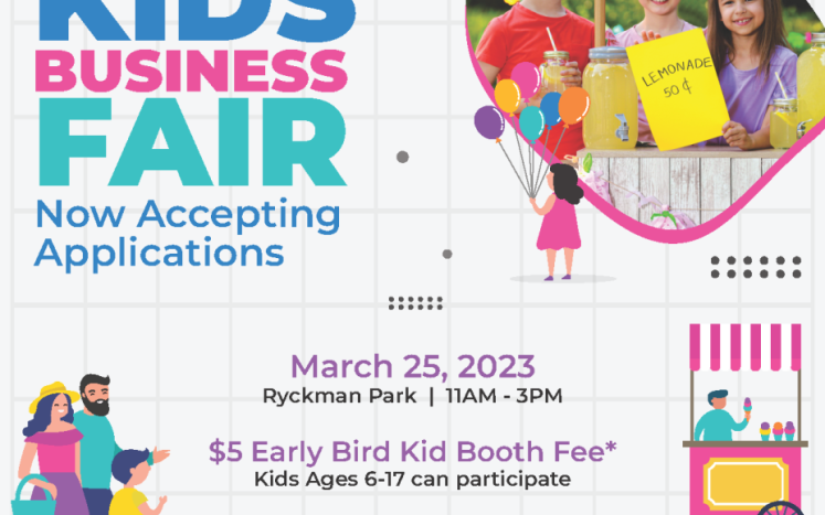 kids business fair flyer
